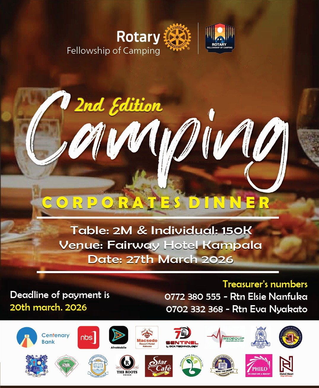 Camping Corporates Dinner