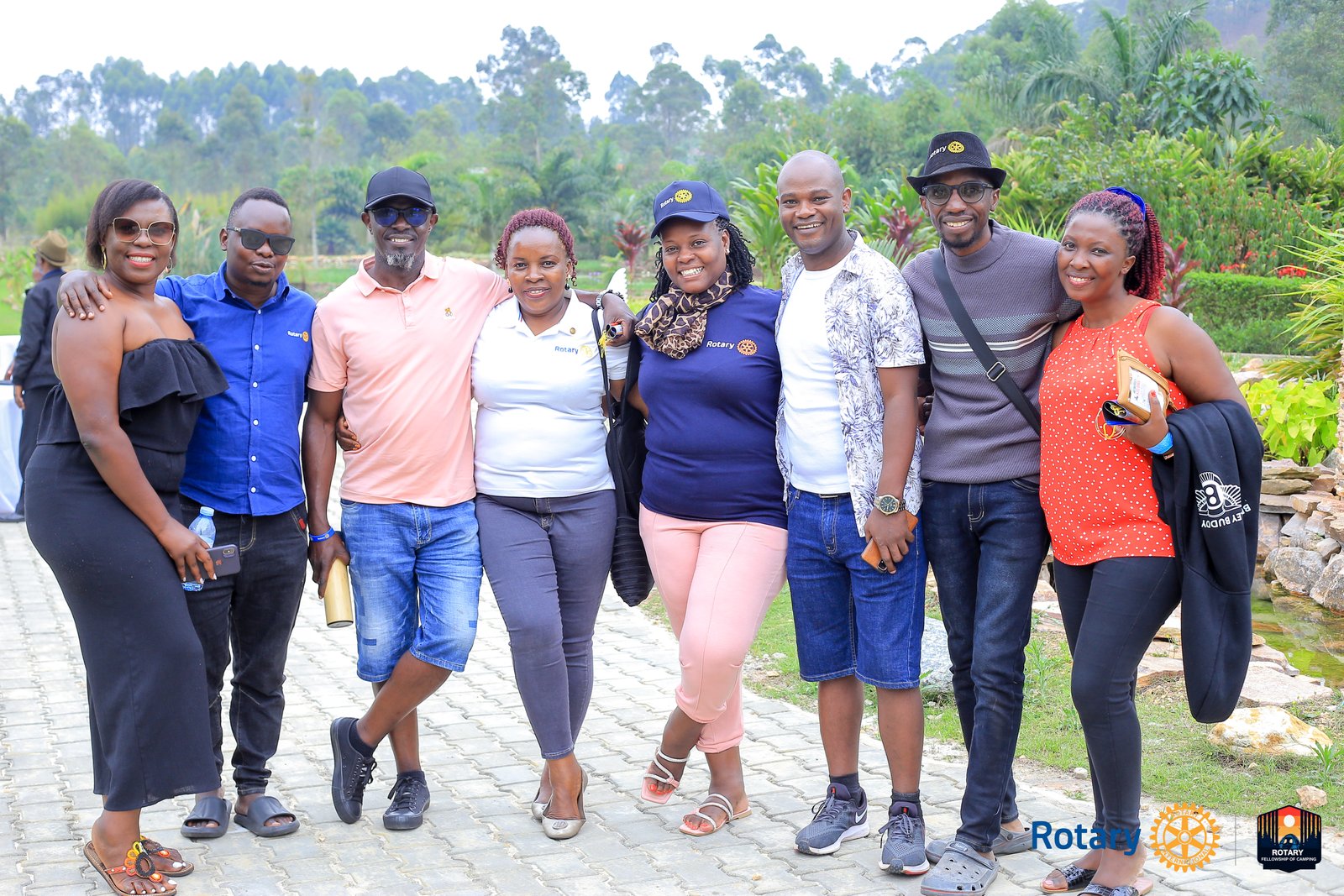 Rotary Fellowship of Camping members celebrating